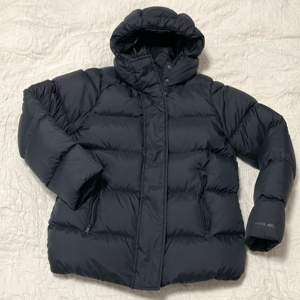 Roots Black Puffer Jacket